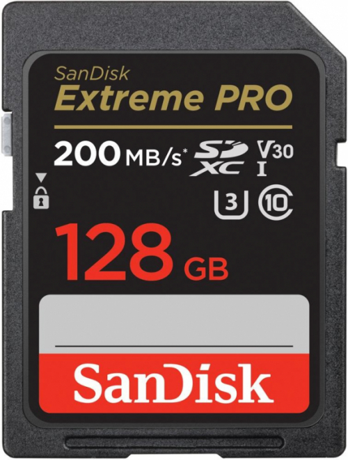 SanDisk Extreme Pro SDXC 128GB 200/90 MB/s V30 UHS-I U