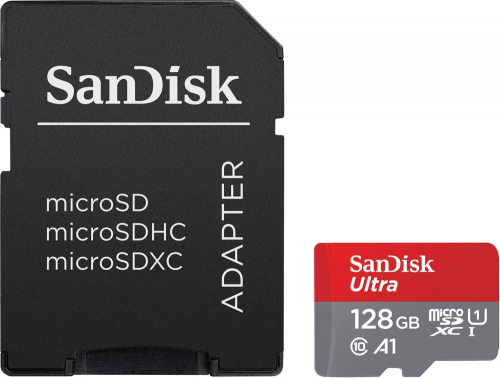 SanDisk Ultra microSDXC card 128GB 140MB/s A1 + Adapter SD