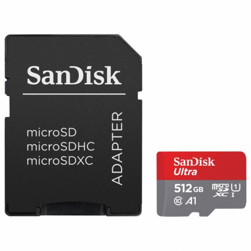SanDisk Ultra microSDXC card 512GB 150MB/s A1 + Adapter SD