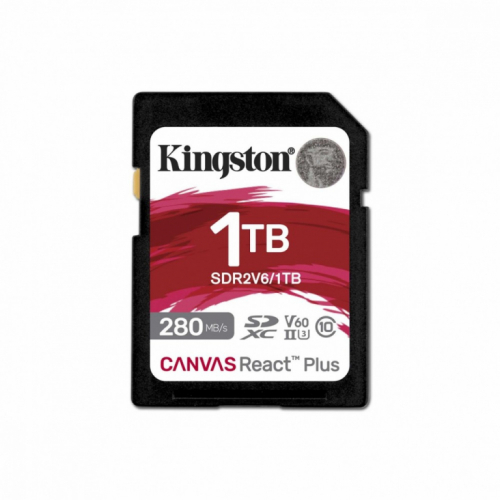 Kingston SD card 1TB React Plus 280/150 MB/s U3 V60