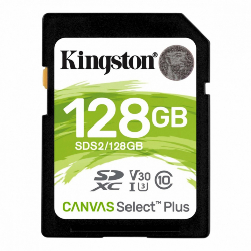 Kingston SD card 128GB Canvas Select Plus R100MB/s