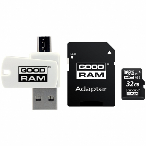 GOODRAM All in One 32GB MICRO CARD class 10 UHS I + card reader, EAN: 5908267930274