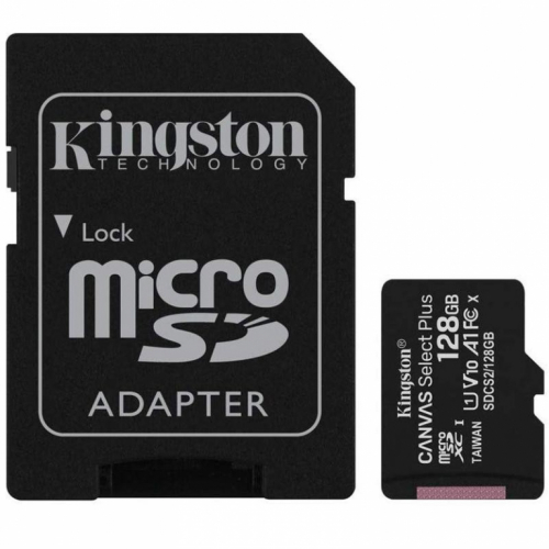 Kingston Memory card microSD 128GB Canvas Select Plus 100MB/s
