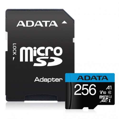 MEMORY MICRO SDXC 256GB W/AD./AUSDX256GUICL10A1-RA1 ADATA