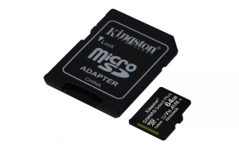 KINGSTON 64GB MICROSDHC CANVAS SELECT PLUS 100R