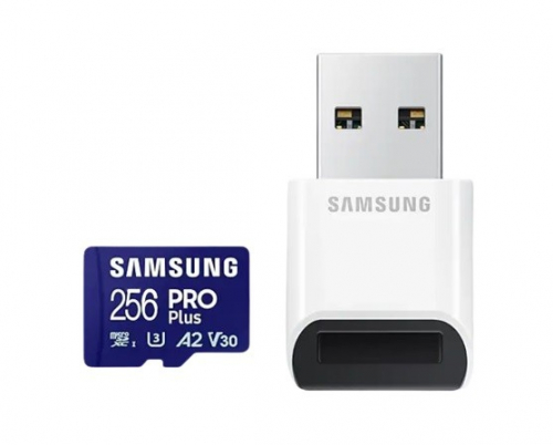 Samsung Memory card microSD PRO Plus MB-MD256SB/WW 256GB + reader