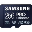 Samsung PRO Ultimate MB-MY256SA - Flash memory card (SD adapter included) - 256 GB - A2 / Video Class V30 / UHS-I U3 - Read Up to 200 MB/s - Write Up to 130 MB/s