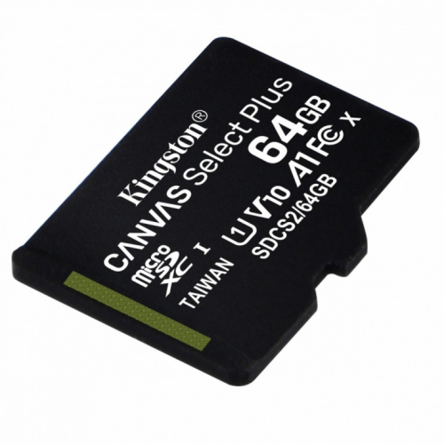 Kingston Memory card microSD 64GB Canvas Select Plus 100MB/s