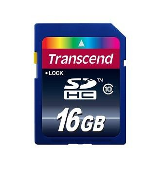 MEMORY SDHC 16GB/CLASS10 TS16GSDHC10 TRANSCEND