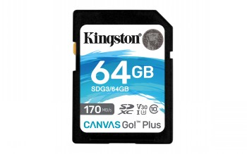 KINGSTON 64GB CANVAS GO PLUS SD