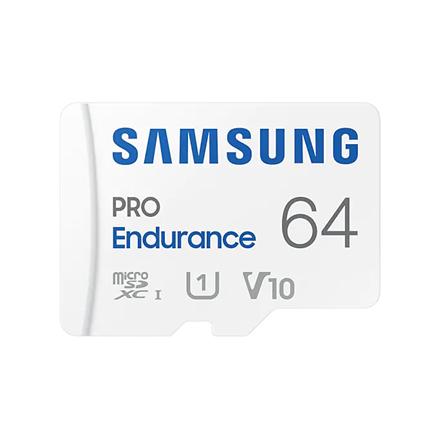 Samsung | PRO Endurance | MB-MJ64KA/EU | 64 GB | MicroSD Memory Card | Flash memory class U1, V10, Class 10 | SD adapter