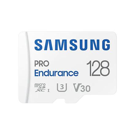 Samsung | PRO Endurance | MB-MJ128KA/EU | 128 GB | MicroSD Memory Card | Flash memory class U3, V30, Class 10 | SD adapter