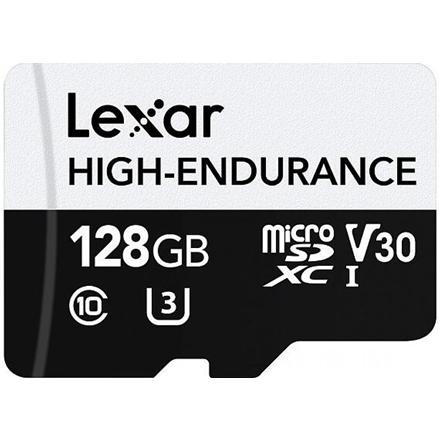 Lexar | Flash Memory Card | High-Endurance | 128 GB | microSDHC | Flash memory class UHS-I