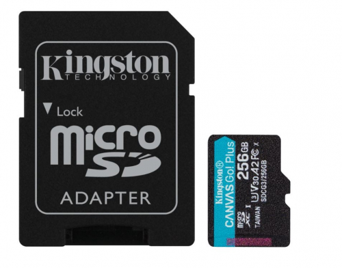 Kingston Card microSD 256GB Canvas Go Plus 170/90MB/s