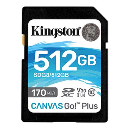 Kingston | microSD Memory Card | Canvas Go! Plus | 512 GB | microSDHC/SDXC | Flash memory class 10