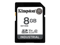 KINGSTON 8GB SDHC Industrial -40C to 85C C10 UHS-I U3 V30 A1 pSLC