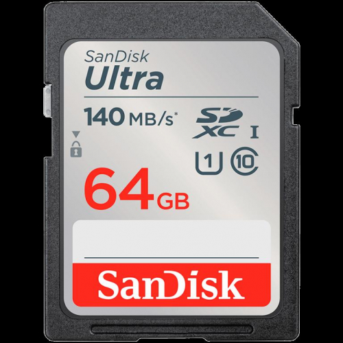 SanDisk Ultra 64GB SDXC Memory Card 140MB/s, EAN: 619659200176