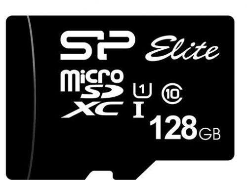 Silicon Power Memory card microSDXC Elite 128GB CL10/UHS-1 100/80 MB/s Elite + adapter