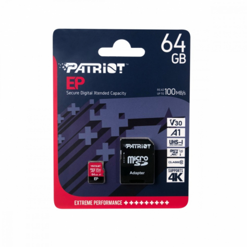 Patriot #Karta microSDXC PATRIOT 64GB V30