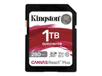 KINGSTON 1TB Canvas React Plus SDXC UHS-II 280R/150W U3 V60 for Full HD/4K