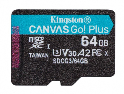 Kingston Memory card microSD 64GB Canvas Go Plus 170/70MB/s