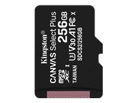 KINGSTON 256GB micSDXC Canvas Select Plus 100R A1 C10 Single Pack w/o ADP