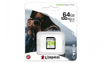 KINGSTON 64GB SDHC SELECT 100R CL 10 UHS-I