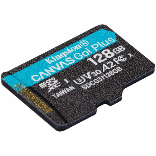 Kingston 128GB microSDXC Canvas Go Plus 170R A2 U3 V30 Single Pack w/o ADP, EAN: 740617301243