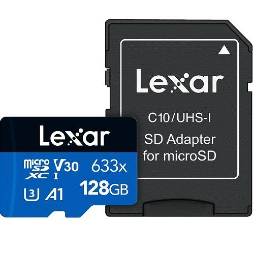 MEMORY MICRO SDXC 128GB UHS-I/W/ADAPTER LSDMI128BB633A LEXAR