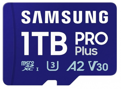 Samsung microSD Card MB-MD1T0SA/WW 1TB PRO+ + adapter MB-MD1T0SA/EU