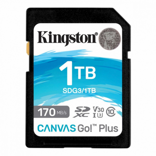 Kingston SD 1TB Canvas Go Plus 170/90MB/s CL10 U3 V30