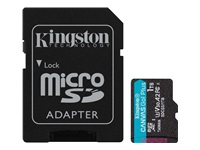 KINGSTON 1TB microSDXC Canvas Go Plus 170R A2 U3 V30 Card + ADP