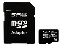 SILICON POWER memory card Micro SDHC 32GB Class 10 + Adapter