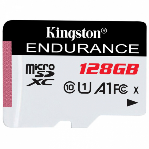 Kingston 128GB microSDXC Endurance 95R/45W C10 A1 UHS-I Card Only A-SDCE/128GB