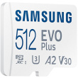 Samsung EVO Plus MB-MC512KA - Flash memory card (microSDXC to SD adapter included) - 512 GB - Read Rate Up to 130 MB/s