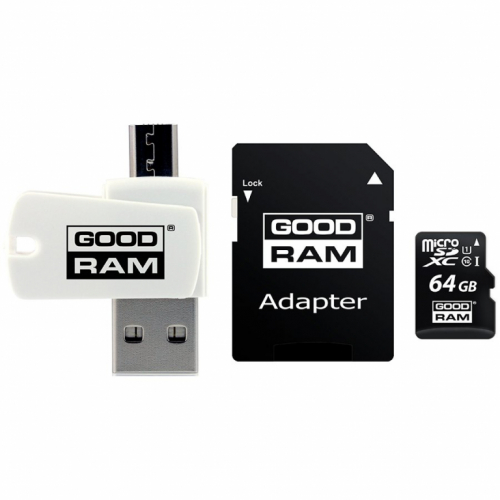 GOODRAM All in One 64GB MICRO CARD class 10 UHS I + card reader