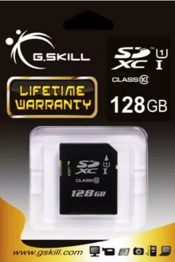 G.SKILL SDXC 128GB CLASS 10 UHS-I