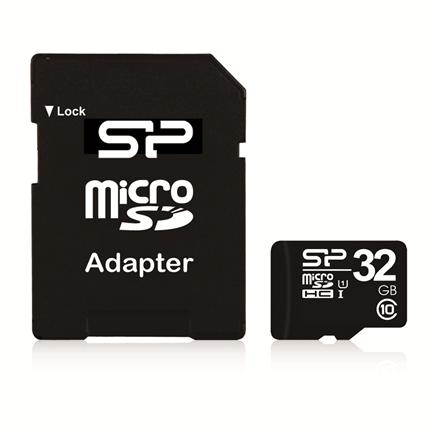 Silicon Power | 32 GB | MicroSDHC | Flash memory class 10 | SD adapter