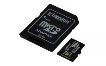 KINGSTON 128GB MICROSDHC CANVAS SELECT PLUS 100R