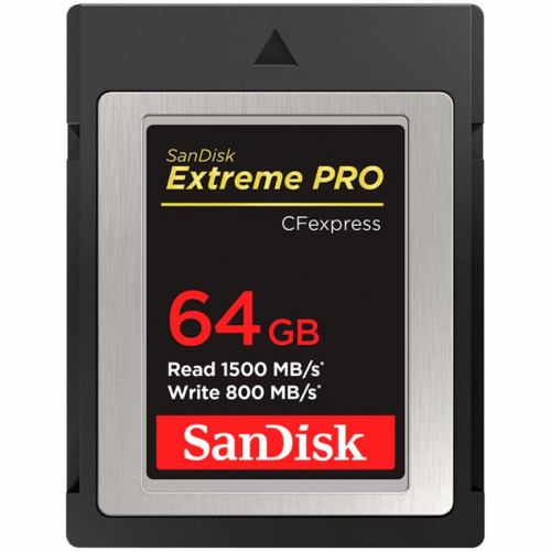 SanDisk Extreme PRO CFexpress Card Type B, 64GB, 1500MB/s Read, 800MB/s Write