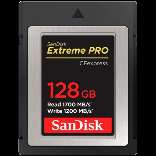 SanDisk Extreme PRO CFexpress Card Type B, 128GB, 1700MB/s Read, 1200MB/s Write