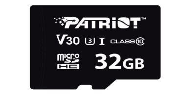 Patriot MicroSDHC card 32GB VX V30 C10 UHS-I U3