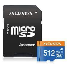 MEMORY MICRO SDXC 512GB W/AD./AUSDX512GUICL10A1-RA1 ADATA