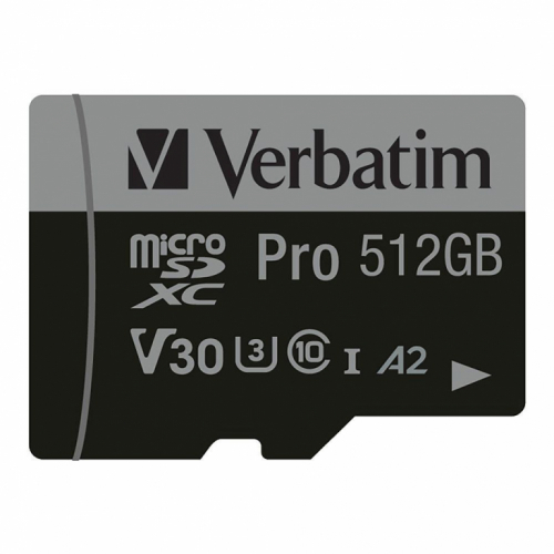 Verbatim Pro U3 512GB Micro SDXC Card