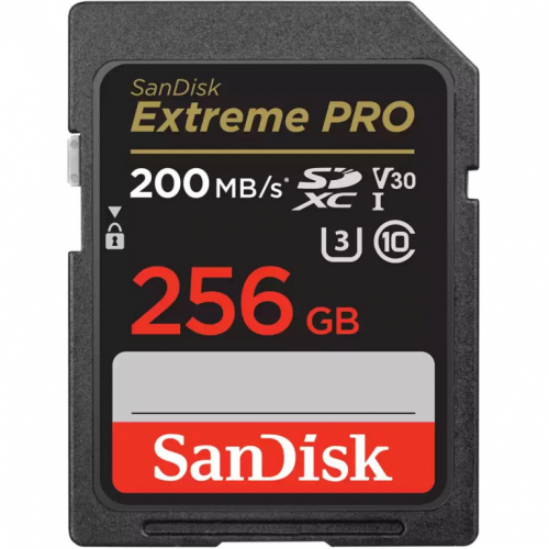 CARD 256GB SanDisk Extreme PRO SDXC 200MB/s