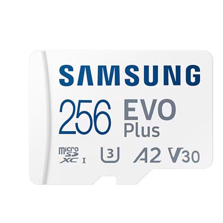 Samsung | MicroSD Card | EVO Plus | 256 GB | microSDXC Memory Card | Flash memory class U3, V30, A2