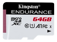 KINGSTON 64GB microSDXC Endurance 95R/45W C10 A1 UHS-I Card Only