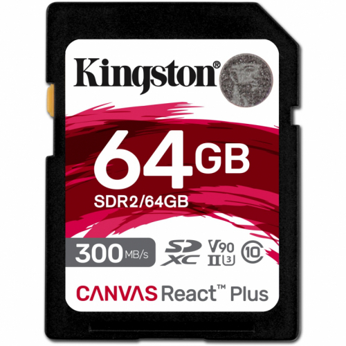 CARD 64GB Kingston Canvas React Plus SDXC 300MB/s