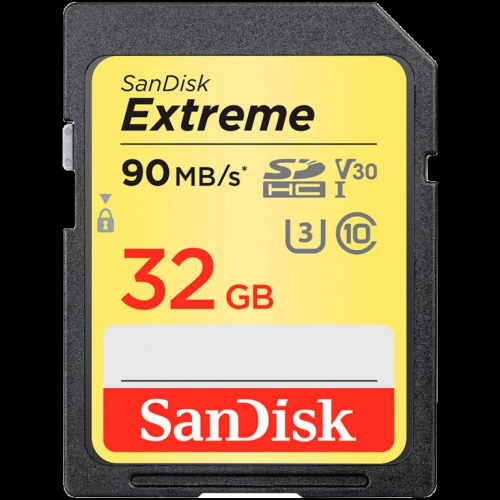 SanDisk Extreme 32GB Memory Card up to 100MB/s, UHS-I, Class 10, U3, V30