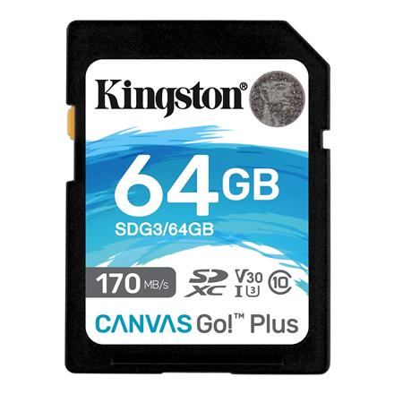 Kingston | Canvas Go! Plus | 64 GB | SD | Flash memory class 10